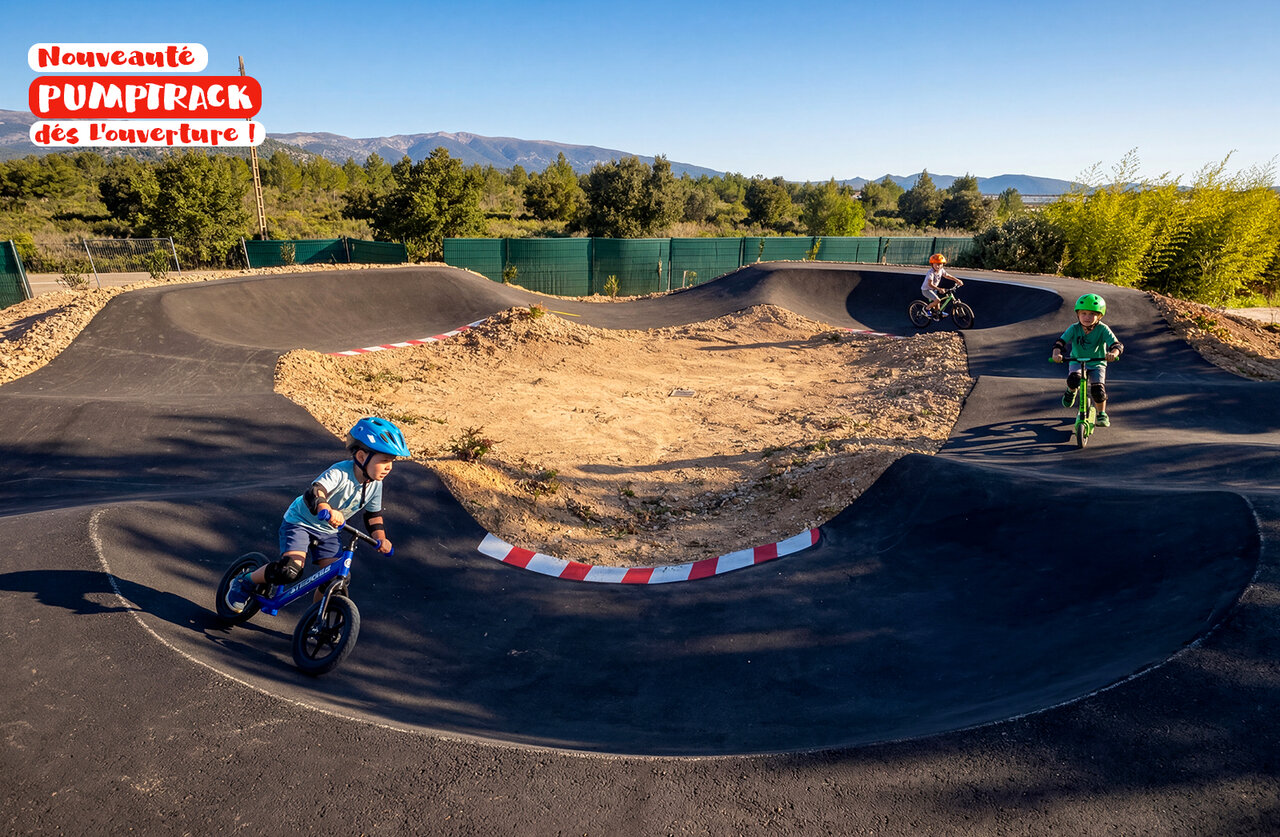 Kinder-Pumptrack auf Camping CAPFUN Arbois du Castellet in LE CASTELLET (83).