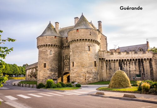 Porte Saint-Michel, befestigter Eingang der mittelalterlichen Stadt Guérande in Loire-Atlantique.