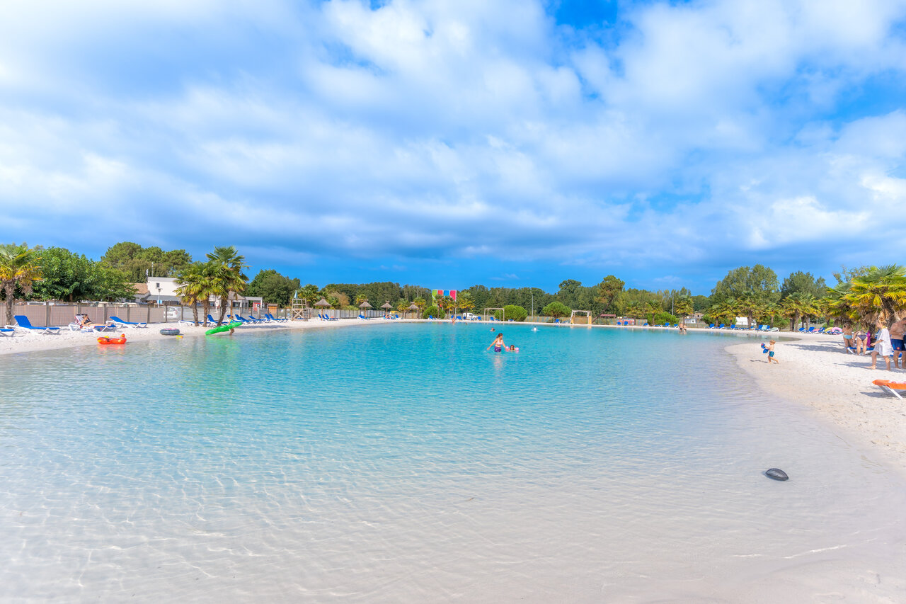 Lagunezwembad, zandstrand, CAPFUN Atlantique Parc, Les Mathes / La Palmyre.