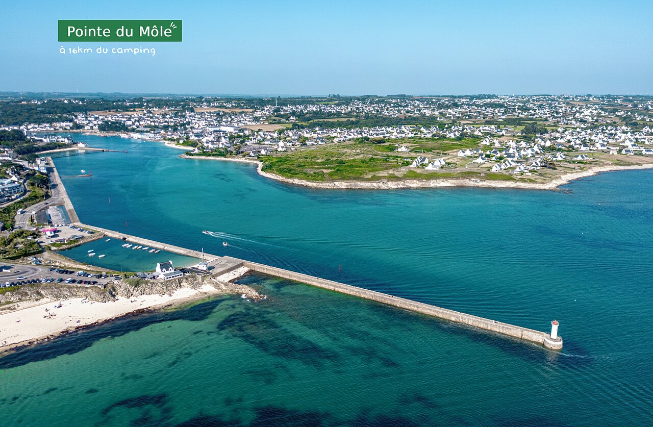 Pointe du M�le, Hafen und Leuchtturm, Ausflugsziel nahe dem Campingplatz.