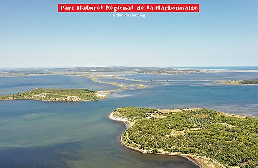 Parc Naturel R�gional de la Narbonnaise, lagunes et paysages c�tiers pr�s de Narbonne.