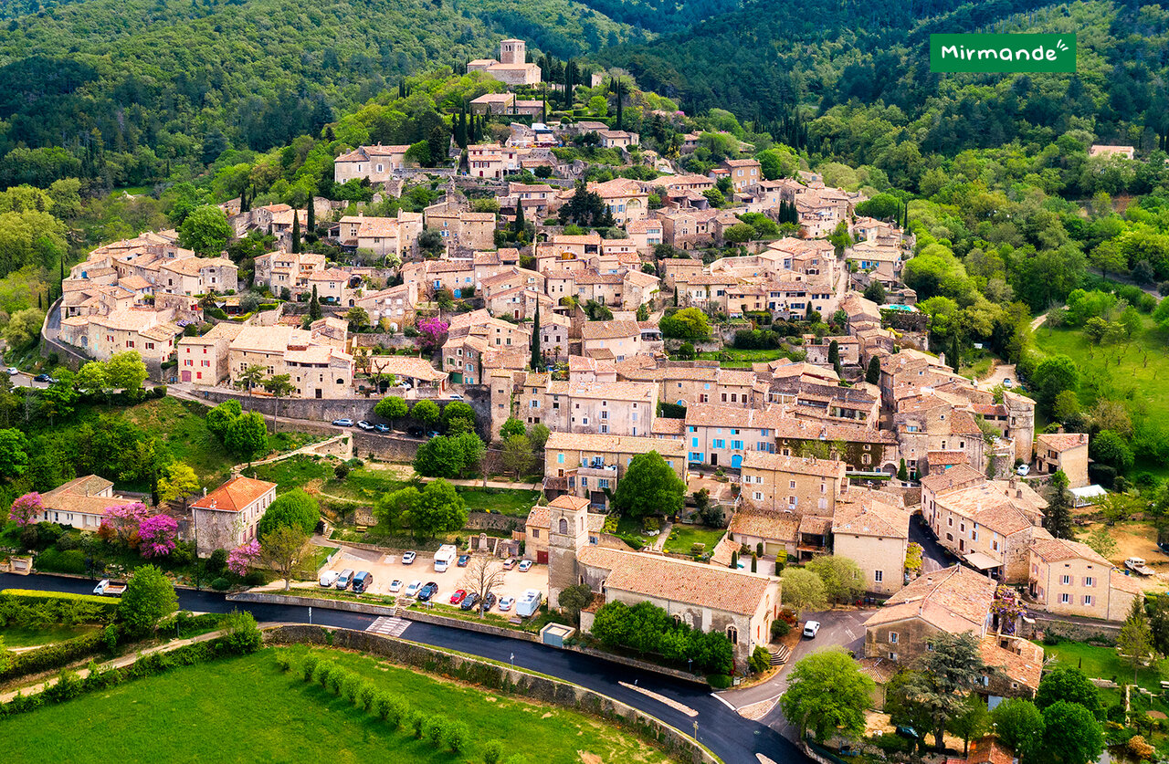 Medieval hilltop village of Mirmande, Dr�me, a must-visit near the campsite.
