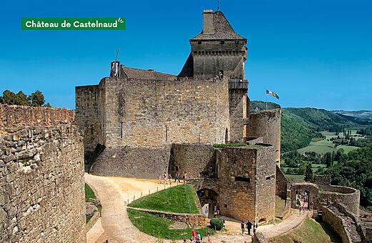 Mittelalterliche Burg Castelnaud-la-Chapelle, historische Sehensw�rdigkeit in der Dordogne.