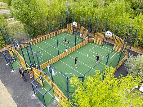 Multisportplatz Campingplatz VAGUES OCEANES Bois Joly Saint-Jean-de-Monts (85).