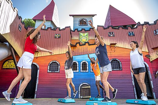 Fitness-Animation auf dem Campingplatz CAPFUN Bonne Etoile in BOIS PLAGE EN RE (17).