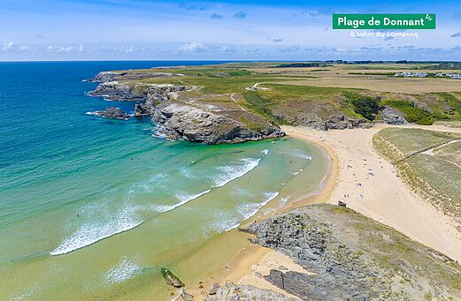 Strand von Donnant, schöner Sandstrand auf Belle-Île-en-Mer.