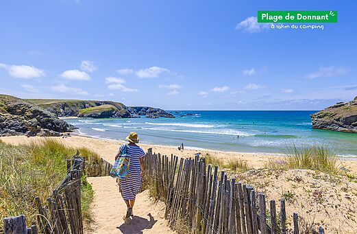 Donnant Strand, Sandweg zum Meer, Belle-�le-en-Mer.