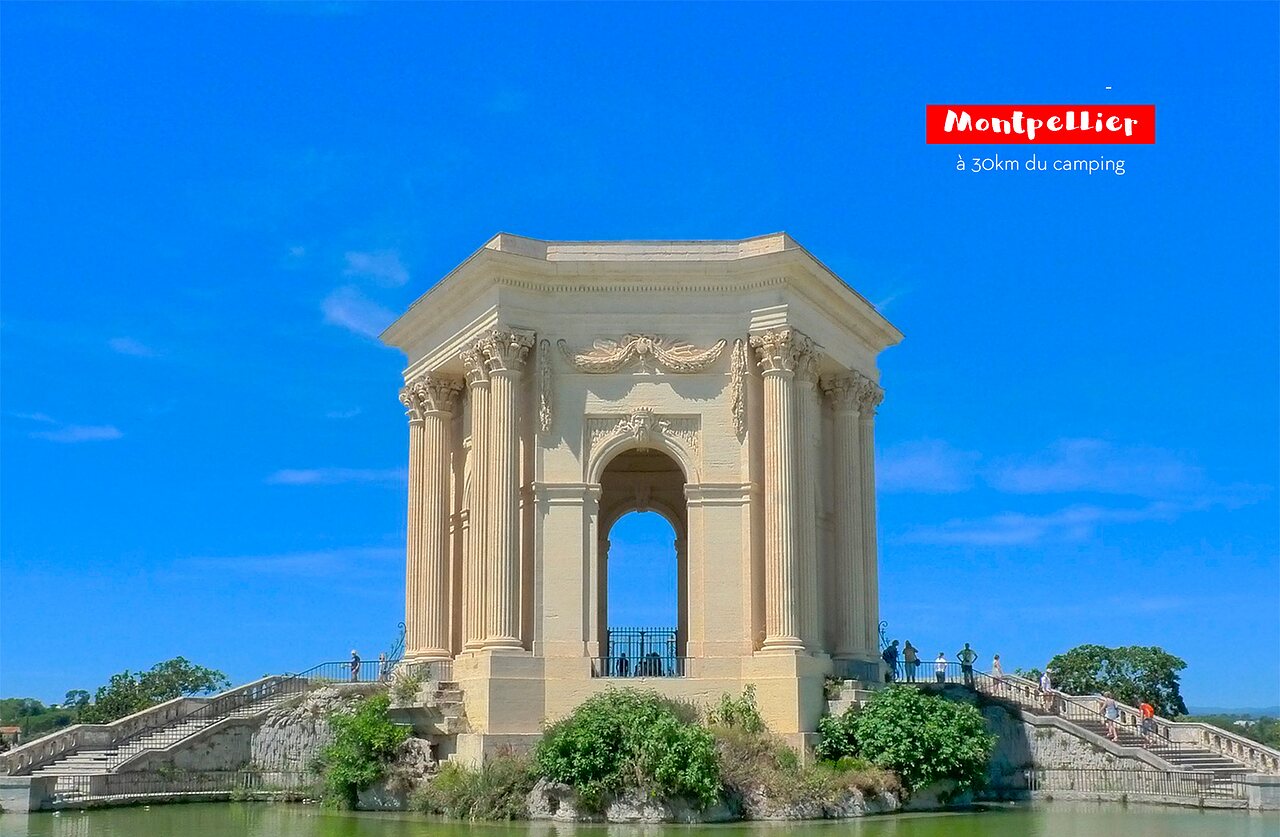 Historisches Denkmal des Peyrou in Montpellier, Okzitanien, eine Stadt zu entdecken.