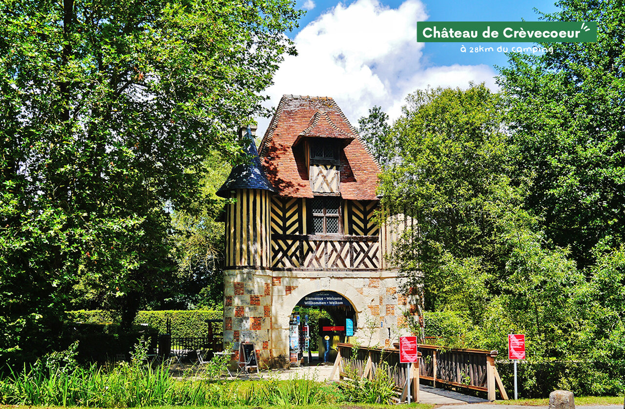 Schloss Cr�vecoeur, mittelalterliches historisches Denkmal in der N�he von Varaville.