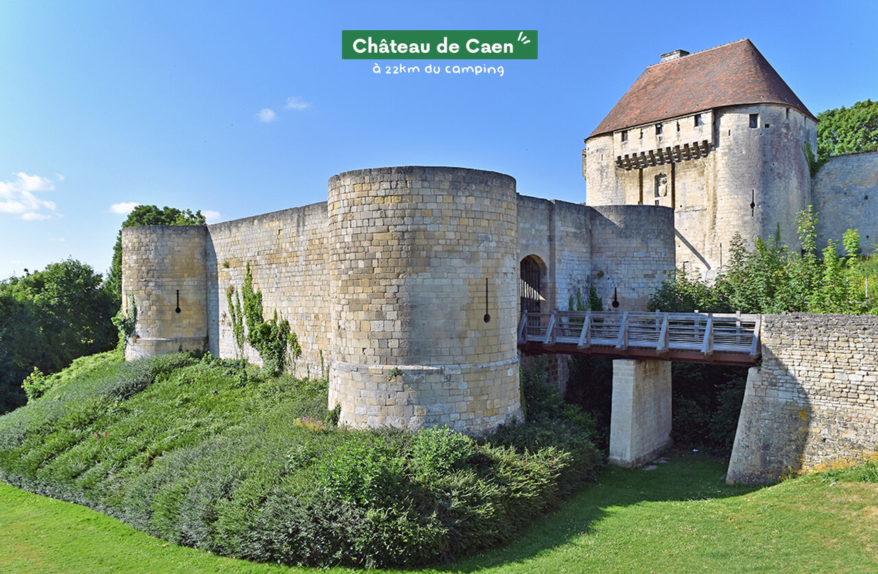 Schloss Caen, historisches Denkmal in der N�he des Campingplatzes in der Normandie.