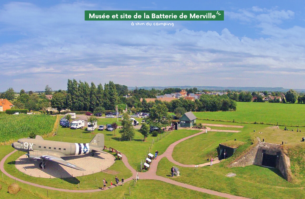 Museum und Standort der Batterie von Merville, historischer Ort der Landung in der Normandie.