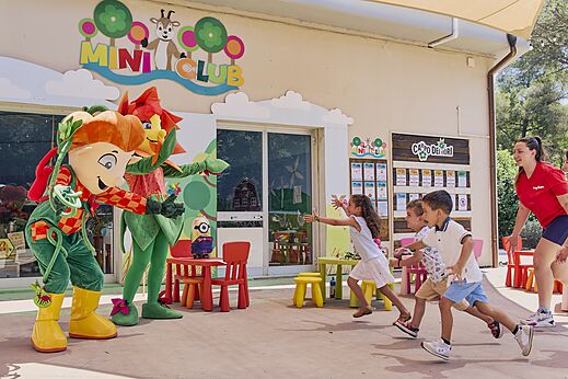 Maskottchen und Kinder Mini Club, CAPFUN Campo dei Fiori Rosignano Marittimo.
