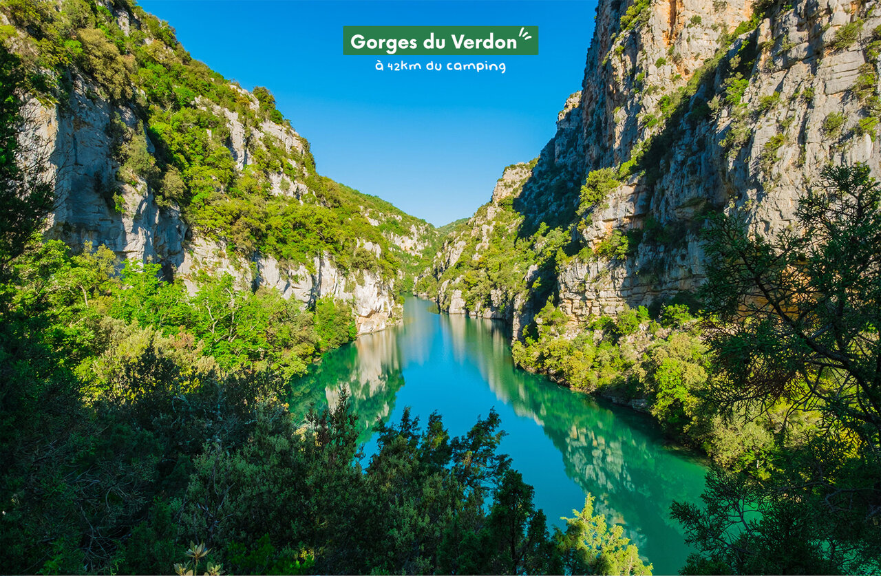 Gorges du Verdon, spektakul�re Schlucht mit t�rkisfarbenem Fluss bei Castellane, Provence.