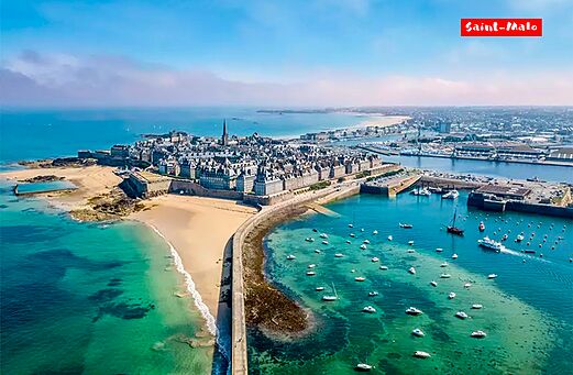 Korsarenstadt Saint-Malo, befestigte Stadt in der Bretagne zu besuchen.