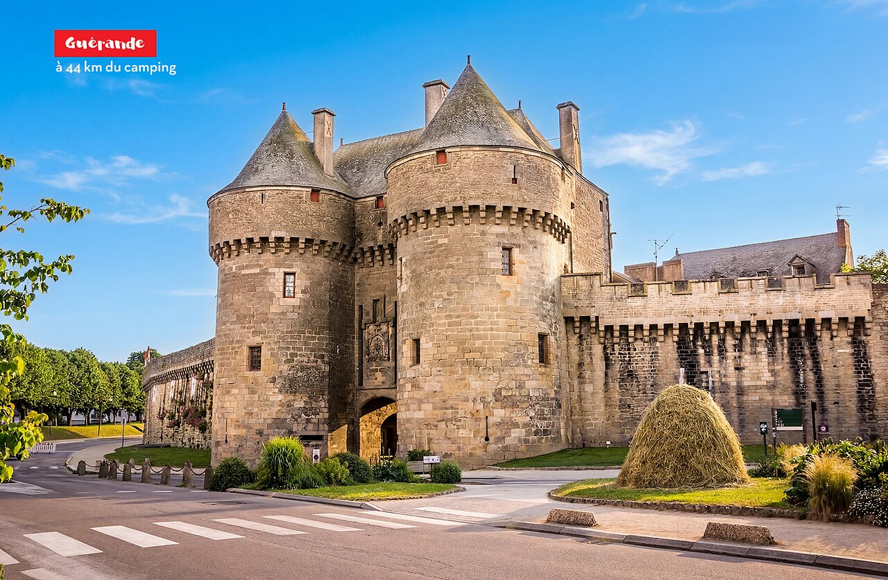 Middeleeuws kasteel van Gu�rande, historische stad te bezoeken nabij Pornic.