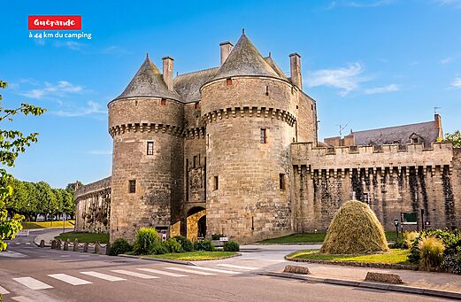 Mittelalterliche Burg von Guérande, eine historische Stadt in Loire-Atlantique zu besuchen.