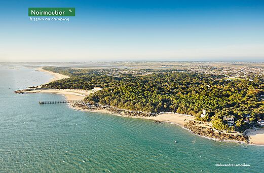 Wilde K�ste Noirmoutiers, Strand und Wald, Ort zum Besuch nahe dem Campingplatz.