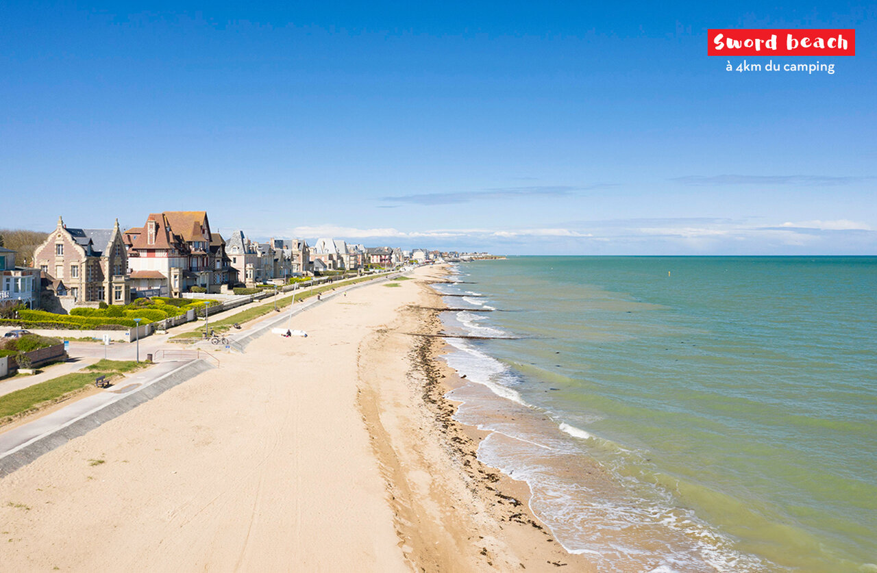 Historischer Sword Beach in der Normandie, Landungsstrand zu besichtigen.