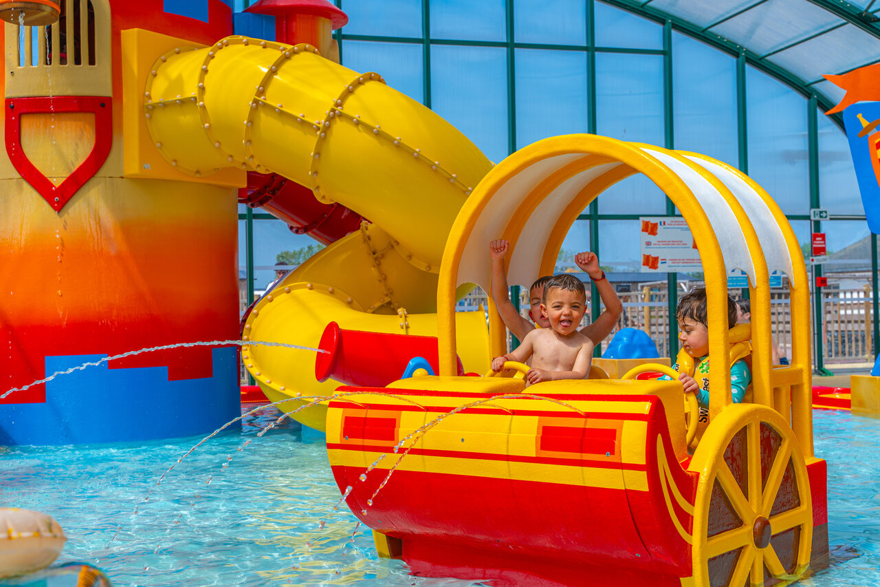 Wasserspiele f�r Kinder auf dem Campingplatz CAPFUN Citadelle de Loustic in Hermanville sur Mer.