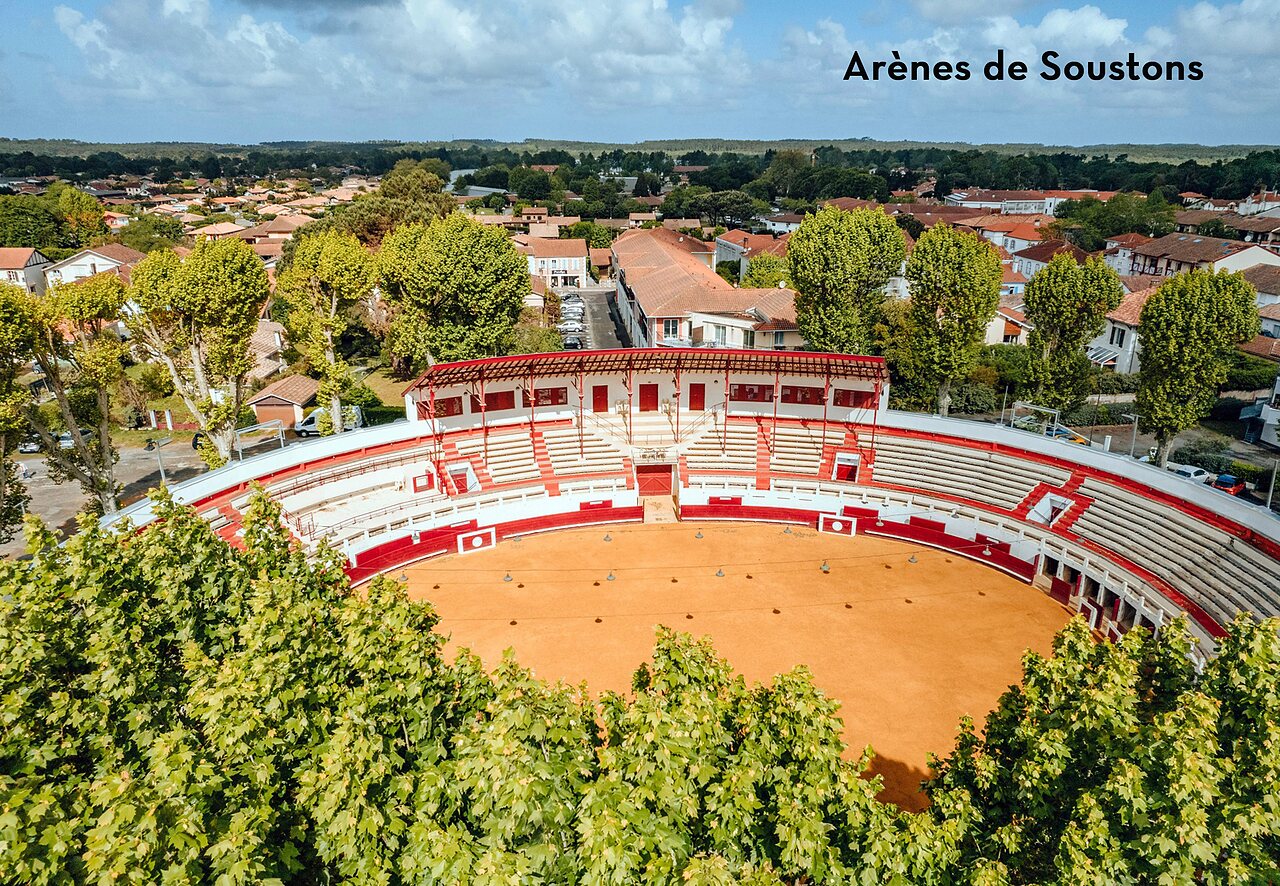 Arenen von Soustons, historisches Denkmal nahe Tosse, Landes zu besuchen.