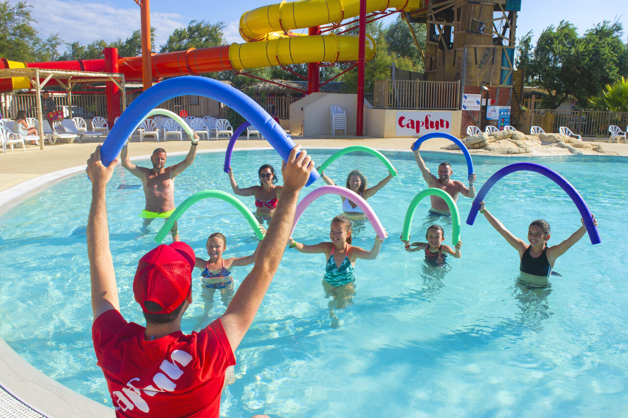 Schwimmbad, Rutschen, Animation im CAPFUN C�te Vermeille Camping in Port La Nouvelle.