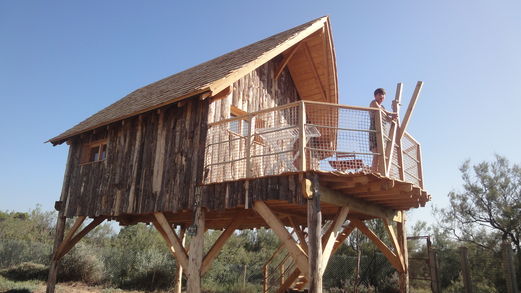 Campingplatz Côte Vermeille : Cabane dans les airs, Languedoc Roussillon