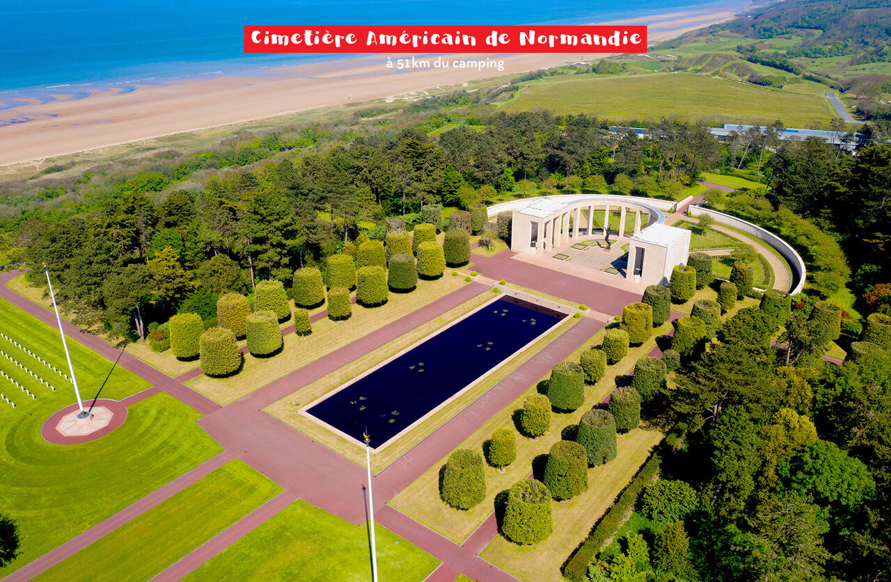 Amerikanischer Friedhof in der Normandie, historische St�tte nahe Courseulles-sur-Mer.