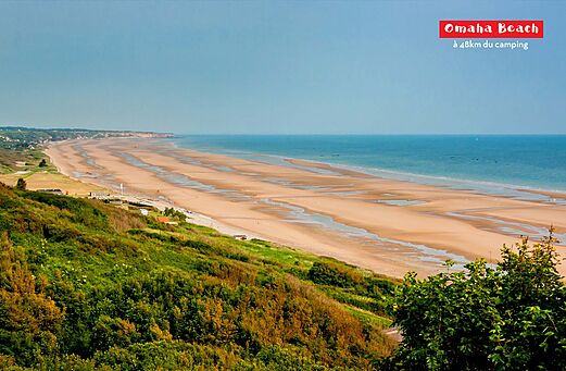 Historisch Omaha Beach, landingsplaats in Normandië, een bezienswaardigheid.