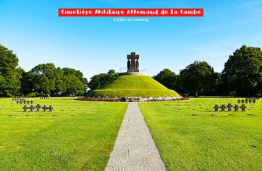 Duitse Militaire Begraafplaats La Cambe, historische plek te bezoeken in Normandië.