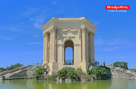 Ch�teau d'eau du Peyrou, historisches Denkmal in Montpellier, H�rault zu besuchen.