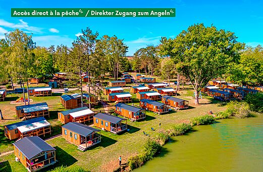 Mobil-homes, pêche au camping CLICOCHIC Etang de la Mutche à HARPRICH (57).