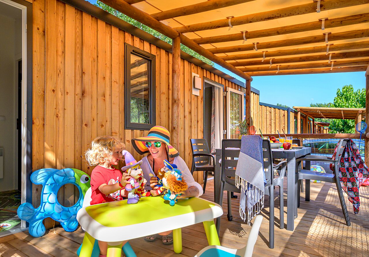 Mobilheim auf dem Campingplatz CAPFUN Flots Bleus in VIAS PLAGE (34).