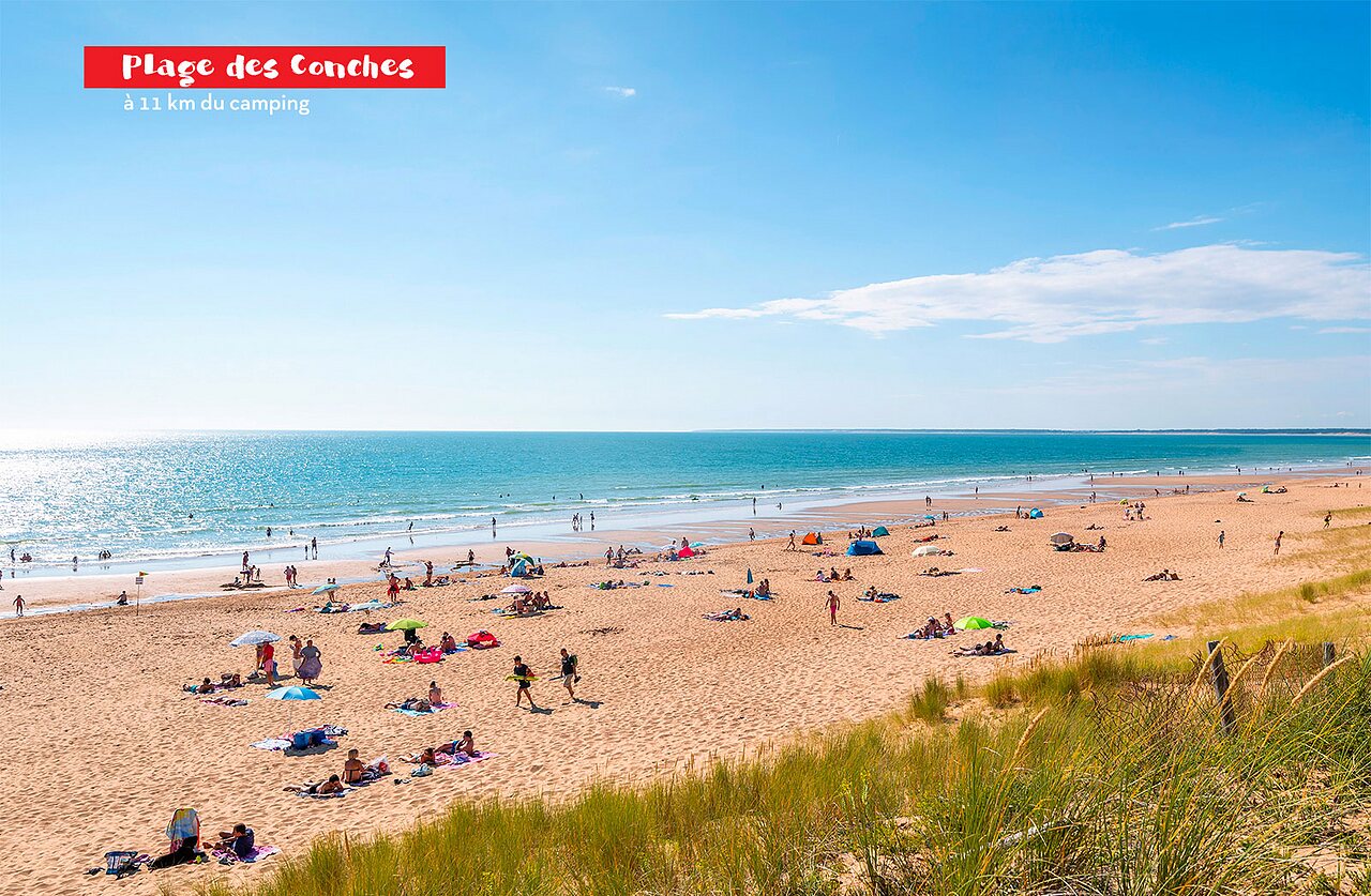 Plage des Conches, breiter Sandstrand zu besuchen in der N�he von Avrille.