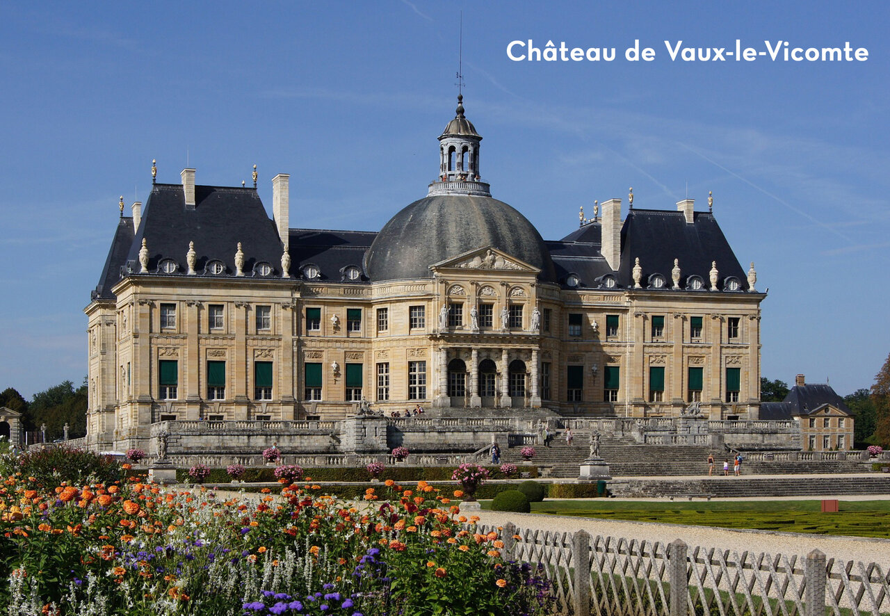 Schloss Vaux-le-Vicomte, beeindruckendes historisches Denkmal in der N�he des Campingplatzes.