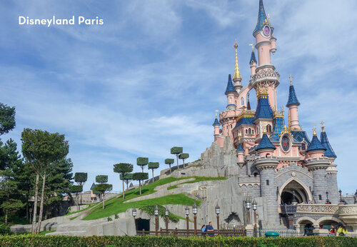 Ch�teau de la Belle au Bois Dormant, attraction embl�matique de Disneyland Paris.