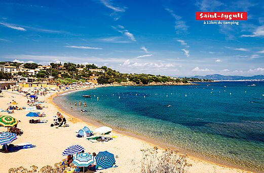 Feiner Sandstrand in Saint-Aygulf, eine Stadt in der N�he von Fr�jus.