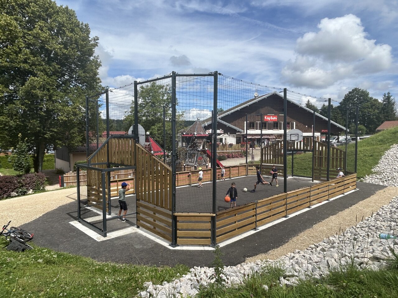 Multisport court for children at CAPFUN Fuvettes campsite in Malbuisson (25).