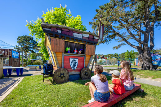 Puppentheater für Kinder auf dem Campingplatz CAPFUN Grand Large in FOUESNANT (29).