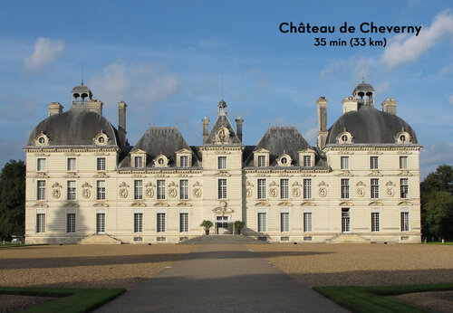 Cheverny Castle, magnificent historic monument to visit in the Loire Valley.