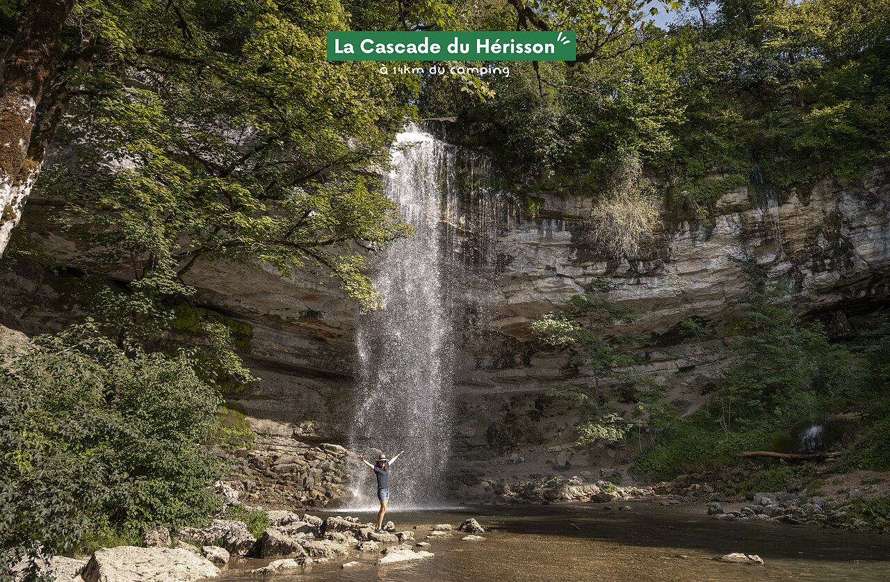 H�risson-Wasserfall, Jura, Frankreich, ein wundersch�ner Naturort zum Besuchen.