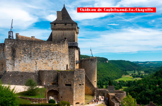 Mittelalterliche Burg Castelnaud-La-Chapelle, historische Sehensw�rdigkeit in der Dordogne.