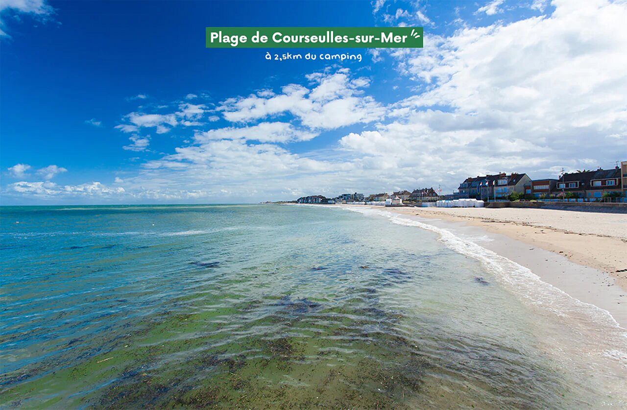 Strand von Courseulles-sur-Mer, K�stenziel in der Normandie zu besuchen.