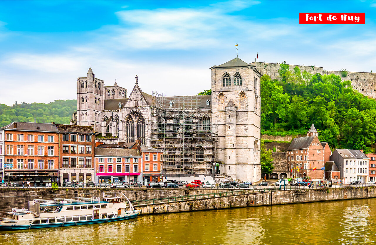 Festung Huy und Stiftskirche, Sehensw�rdigkeiten in der N�he des Campingplatzes.