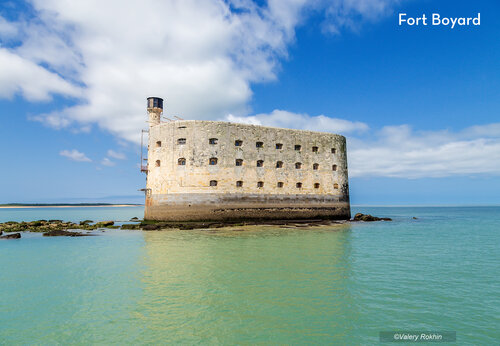 Fort Boyard, berühmtes historisches Seefort zu besuchen nahe der Insel Oléron.