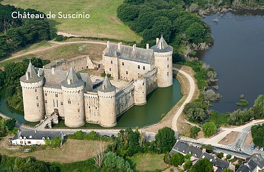 Schloss Suscinio, historisches Denkmal in der N�he von Sarzeau in der Bretagne.