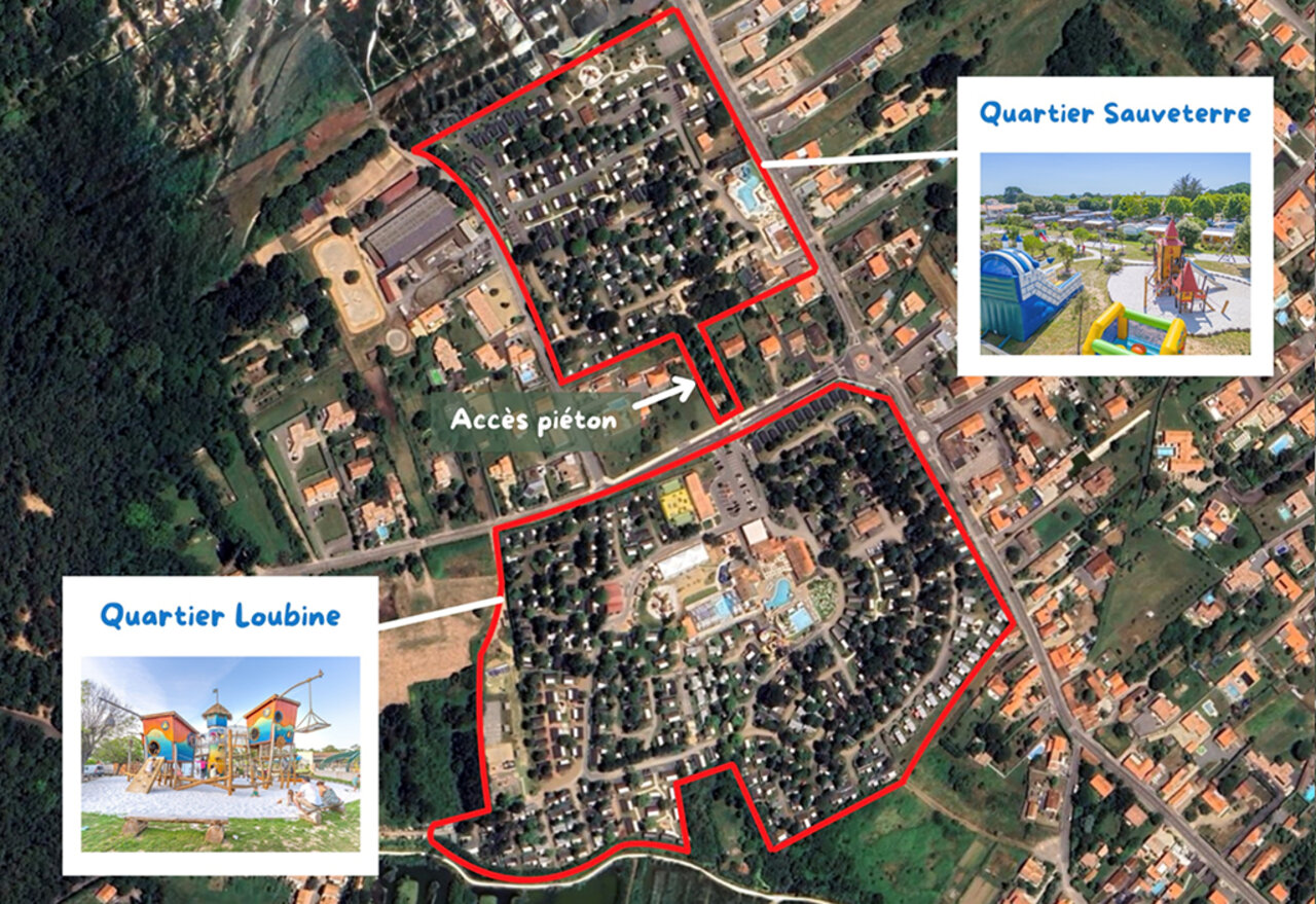 Luftbild Campingplatz Loubine Sauveterre, CAPFUN Loubine Les Sables d'Olonne (85).