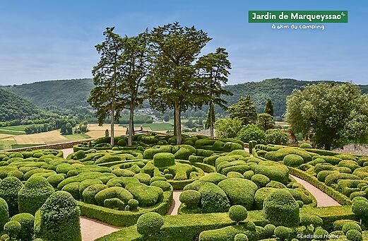 G�rten von Marqueyssac, h�ngende G�rten mit geschnittenem Buchsbaum, nahe Castelnaud-la-Chapelle.