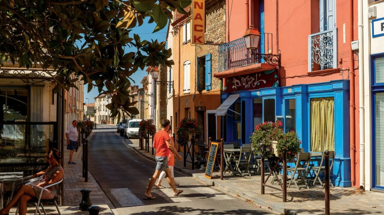 Snack-restaurant du camping VAGUES OCEANES Marinette � Ste Marie La Mer (66).