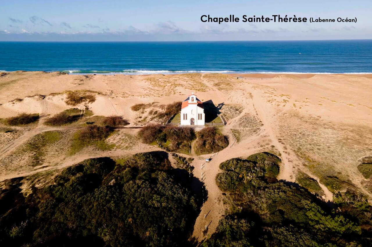 Sainte-Th�r�se Chapel on Labenne Oc�an dunes, a nearby place to visit.