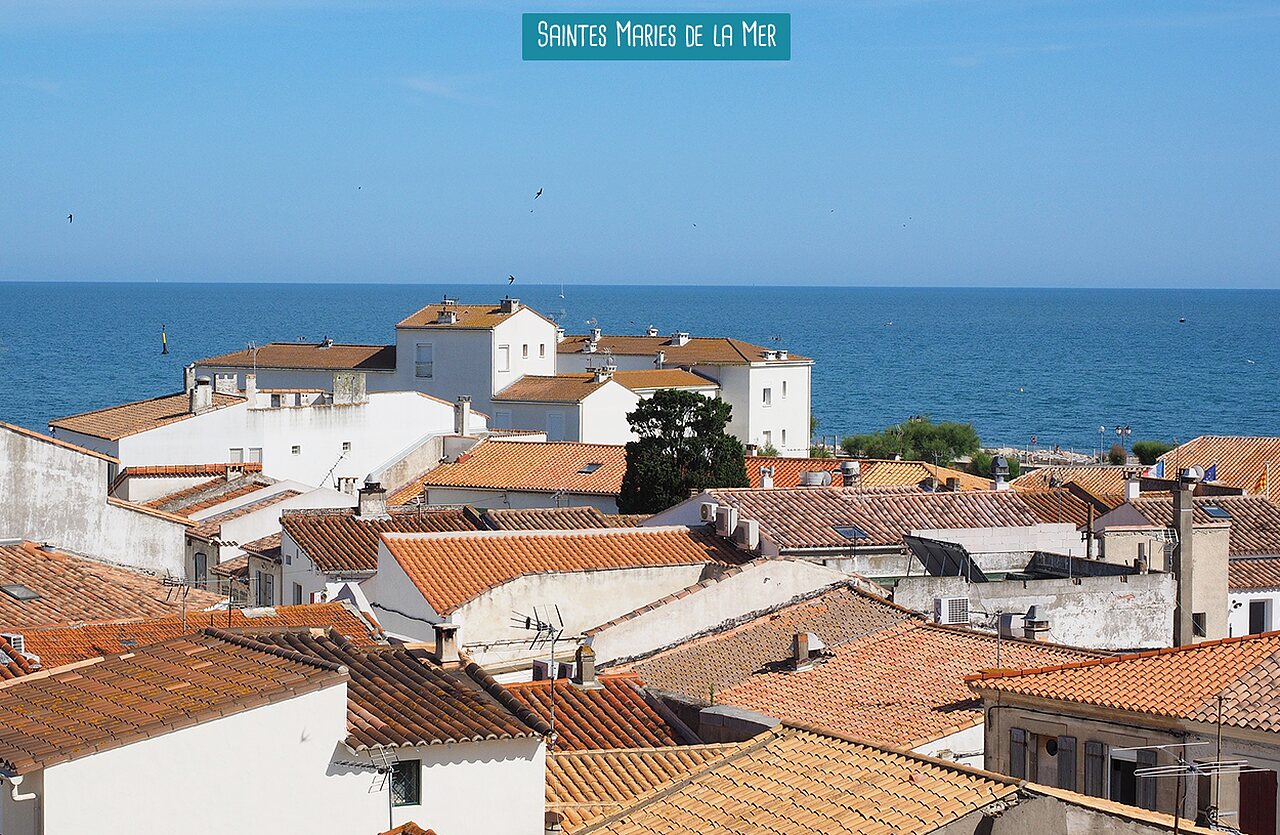 K�stenort Saintes Maries de la Mer, ein Reiseziel in der N�he des Campingplatzes.